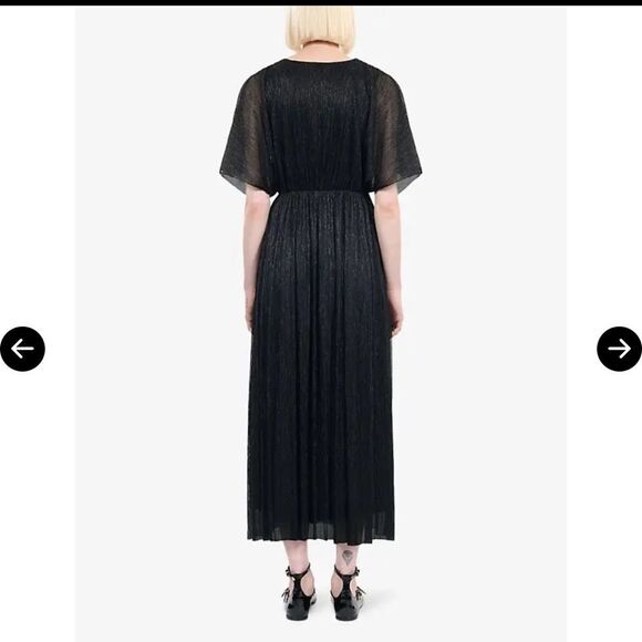 $265 The Kooples V-Neck Woven Maxi Dress NWOT Size XS - Picture 9 of 15